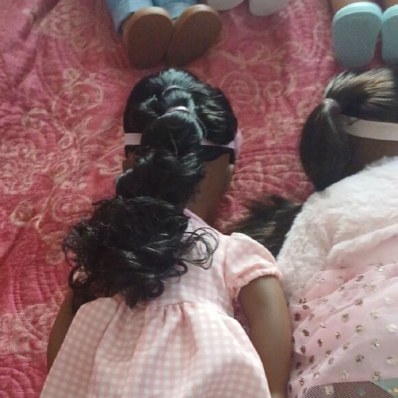 Charming Pink and White Dolls Set - Picture 8 of 8